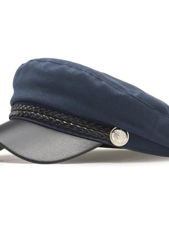 Women\'s Newsboy Cap Fiddler Caps Classic Beret Hat Fisherman Flat Hats Navy Blue main image 4